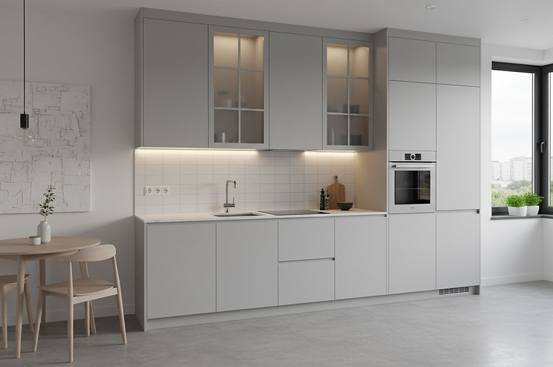 Прямая кухня 4 метра: как спланировать идеальную линию в хрущёвке или студии