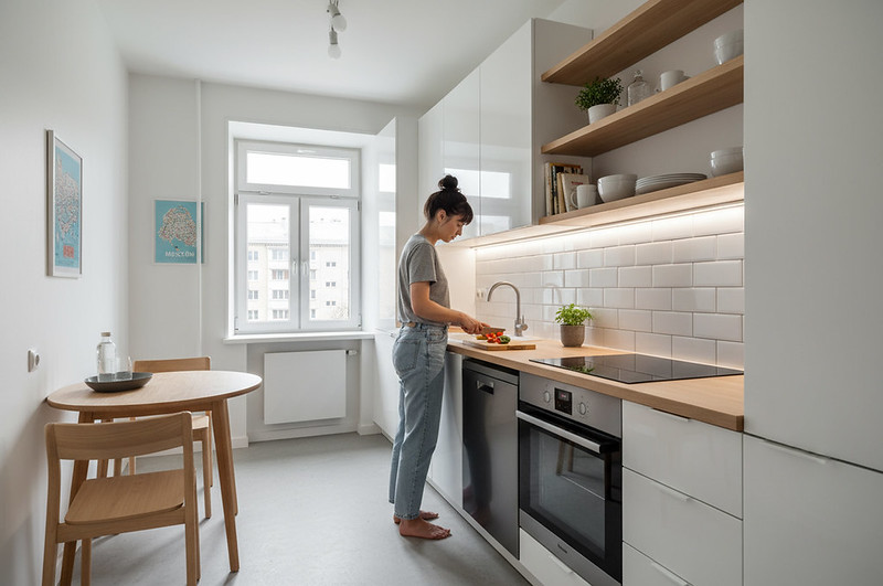 Прямая кухня 4 метра: как спланировать идеальную линию в хрущёвке или студии