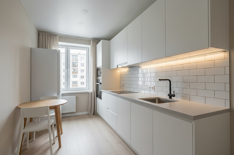 Прямая кухня 4 метра: как спланировать идеальную линию в хрущёвке или студии