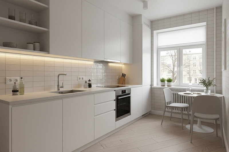 Прямая кухня 4 метра: как спланировать идеальную линию в хрущёвке или студии