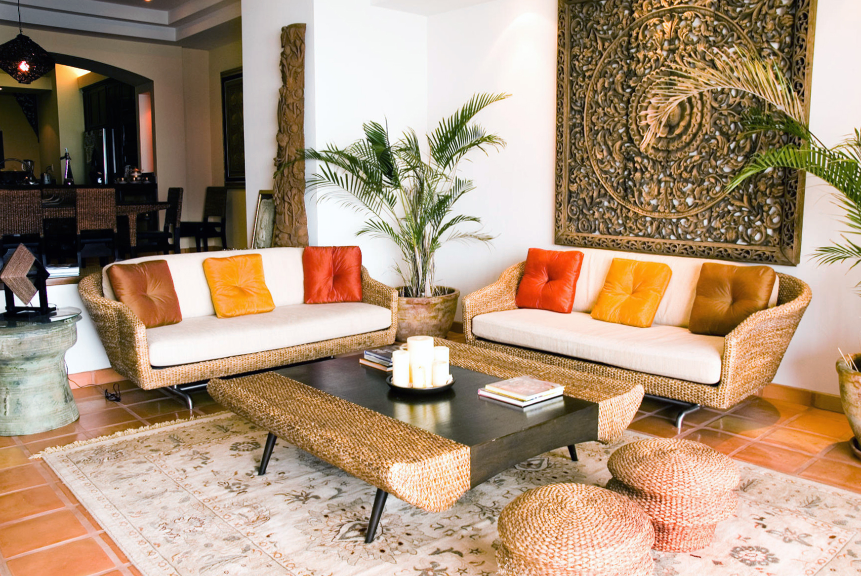 Bright tropical style in the interior photo 10