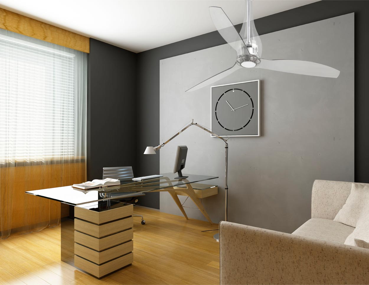 Энергосберегающая бытовая техника: потолочный вентилятор в спальне