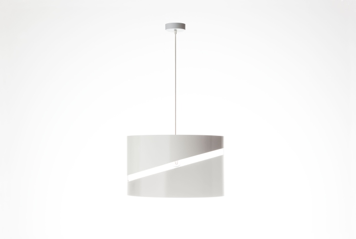 Оригинальный дизайн подвесного светильника эллиптической формы нейтрального цвета