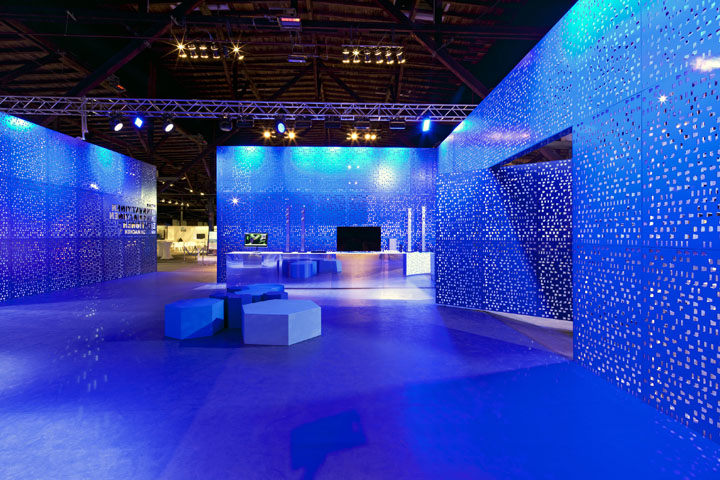 Восхитительное оформление выставочного зала Samsung Roadshow в Германии