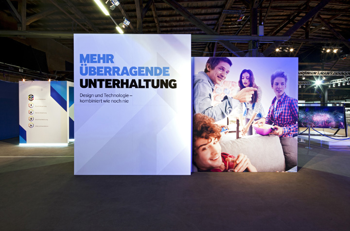 Рекламный стенд на выставке Samsung Roadshow в Германии