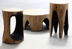 Креативный деревянный табурет и столик от Каспар Хамашер