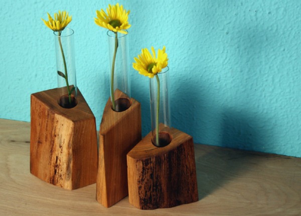 Креативные вазочки с цветами