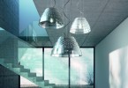 Уникальный дизайн светильников Rings collection: стеклянный плафон с кружевным рельефом