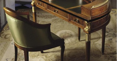 Полукруглый стол как элемент гармоничной и цельной планировки