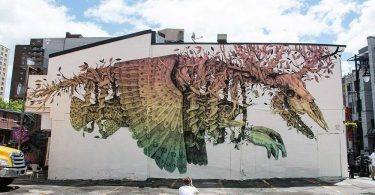 Бестиарий от уличного художника Алексиса Диаса: гибридные существа на стенах зданий