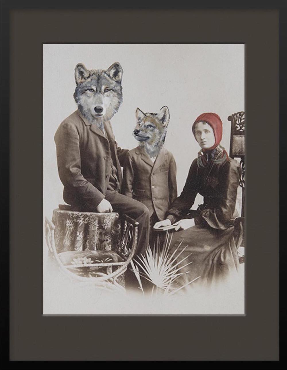Аня Вюльфинг: сюрреалистические портреты людей с живописными интеграциями животных