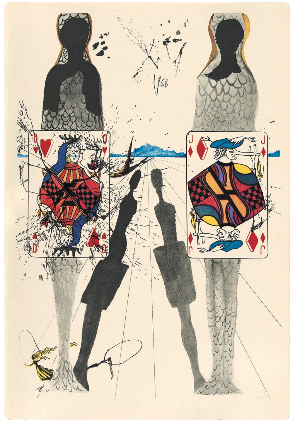 Иллюстрации Сальвадора Дали к книге Л. Кэрролла «Алиса в стране чудес»