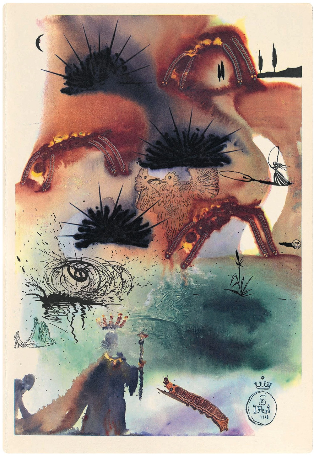 Иллюстрации Сальвадора Дали к книге Л. Кэрролла «Алиса в стране чудес»