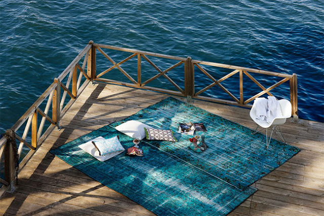 Головокружительный турецкий ковёр на террасе
