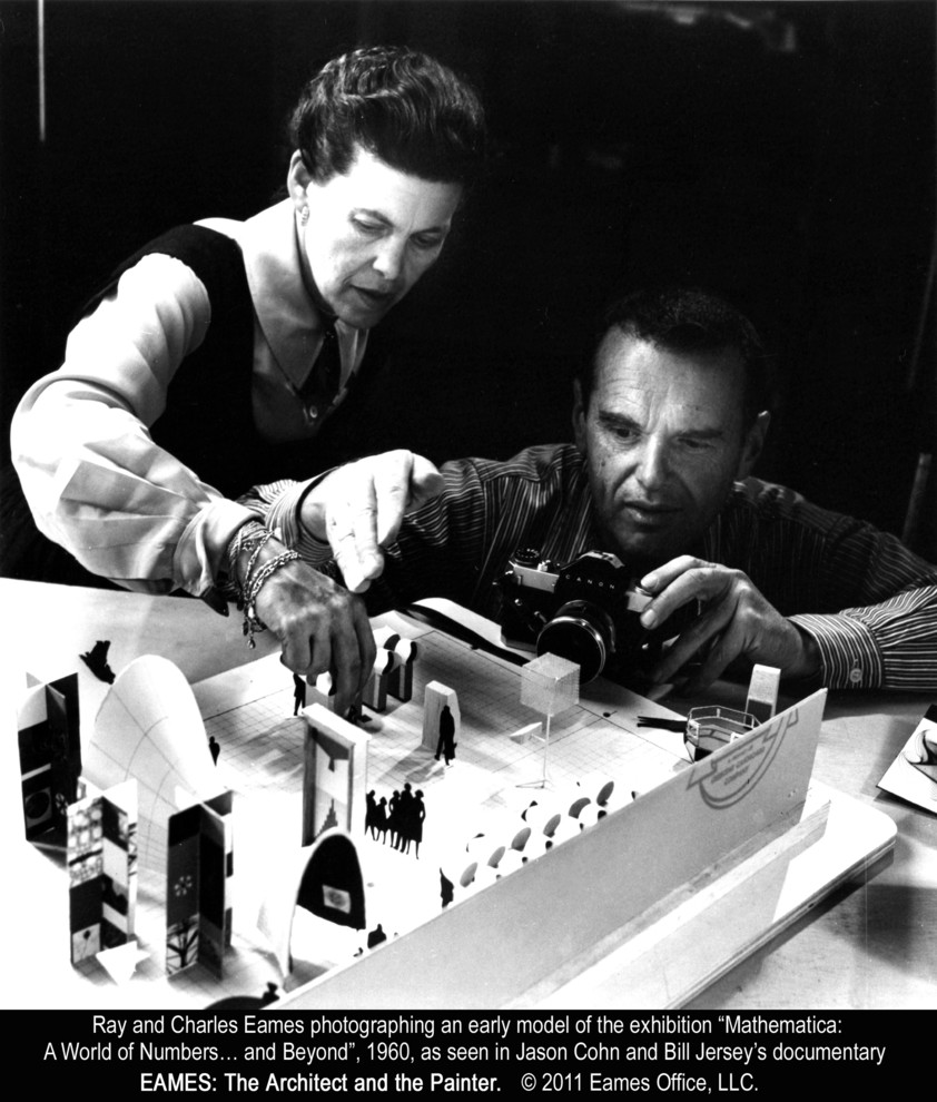 Восхитительная семейная пара архитекторов Charles и Ray Eames