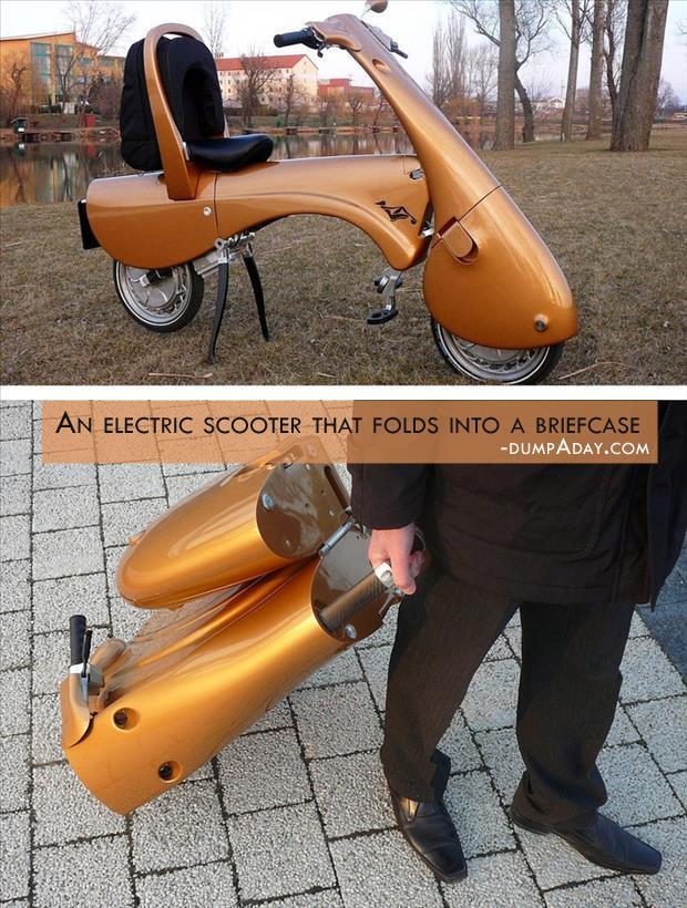 Современный скутер-чемодан