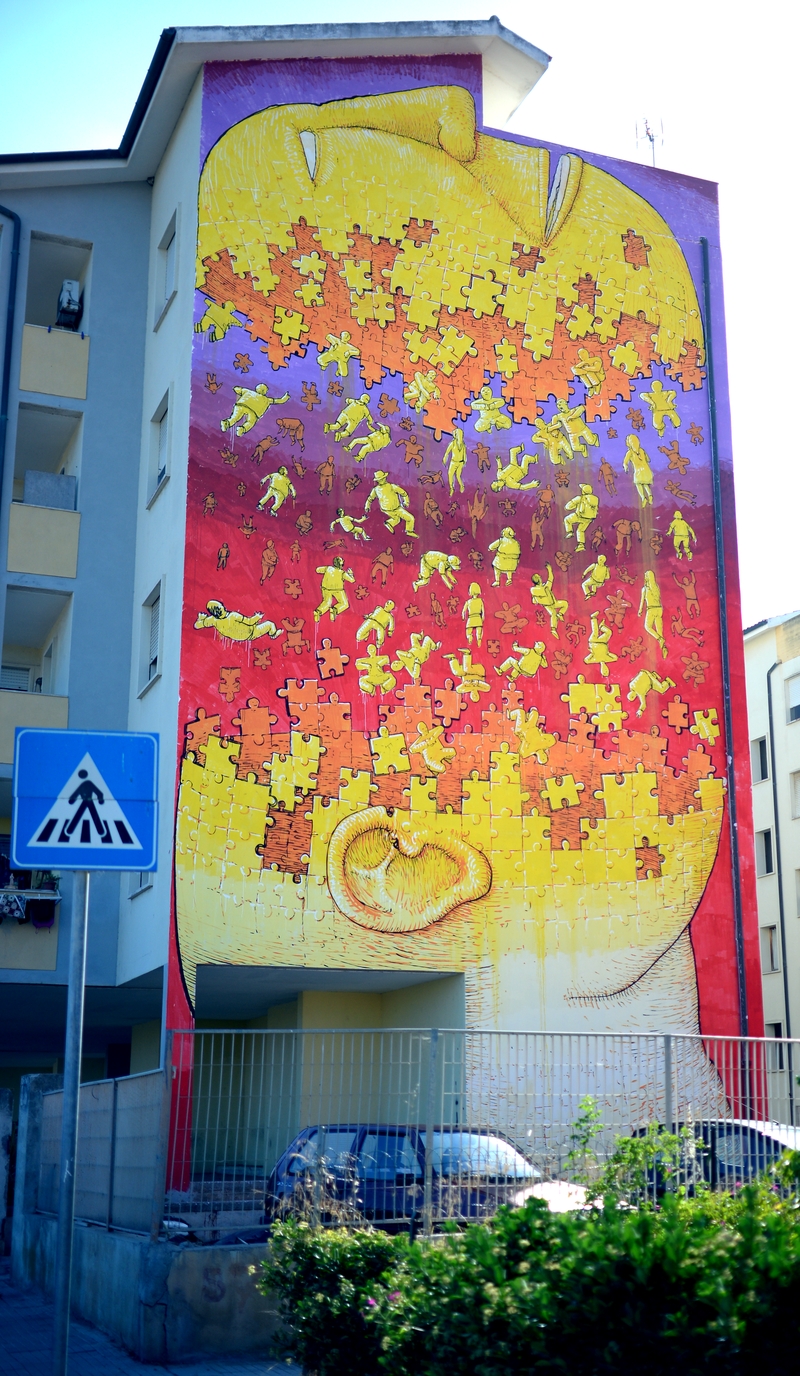 Blu: итальянский уличный художник с эпическим масштабом фресок