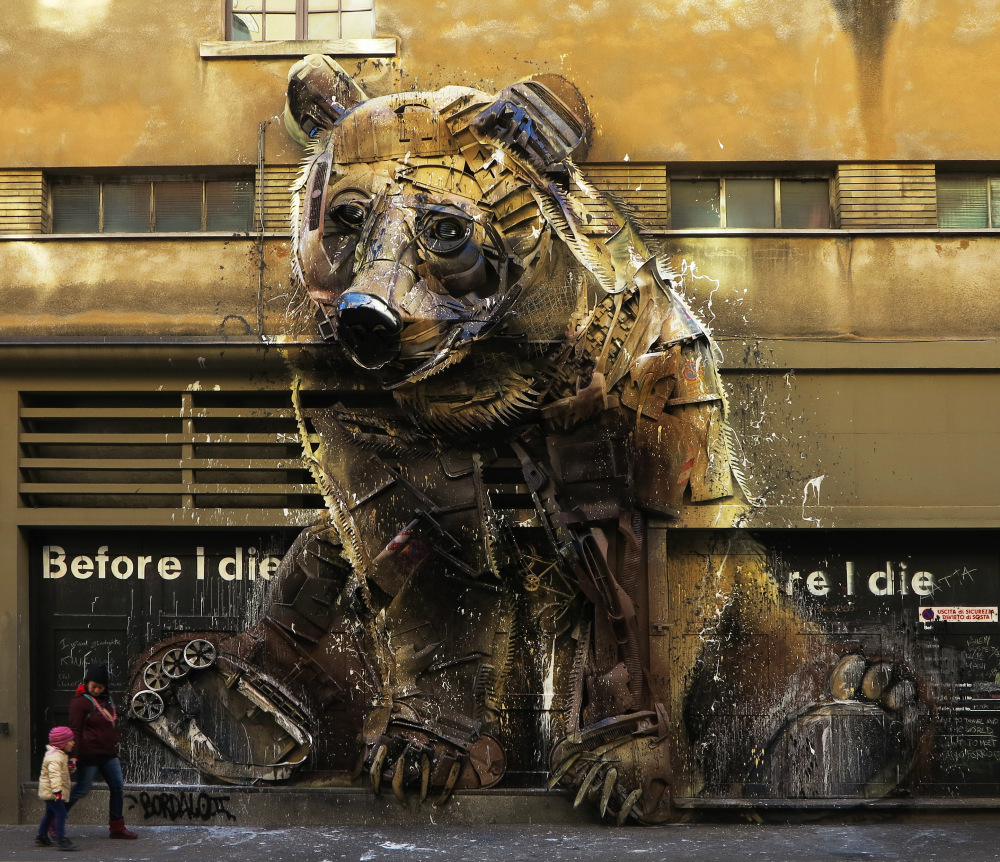 Bordalo II: новые масштабные скульптуры из мусора 