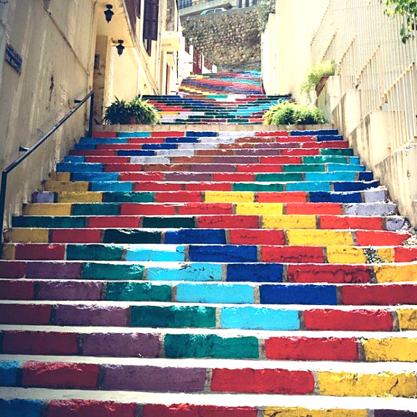 Декоративная лестница в Бейруте