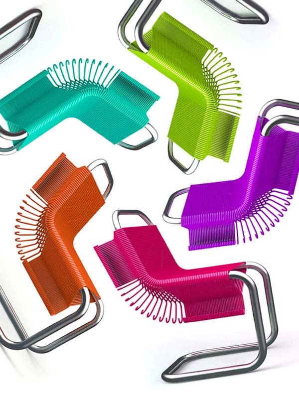 Разноцветные дизайнерские стулья от JoeyZeledón