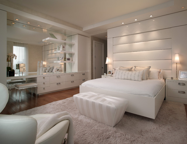 Дизайн интерьера спальни в белых тонах