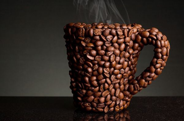 Чашка из кофейных зёрен