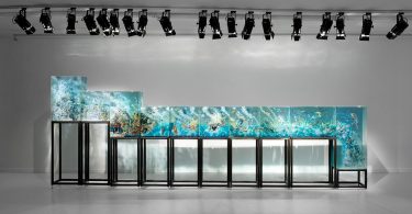 Дастин Йеллин: сложная инсталляция из модульных стеклянных блоков