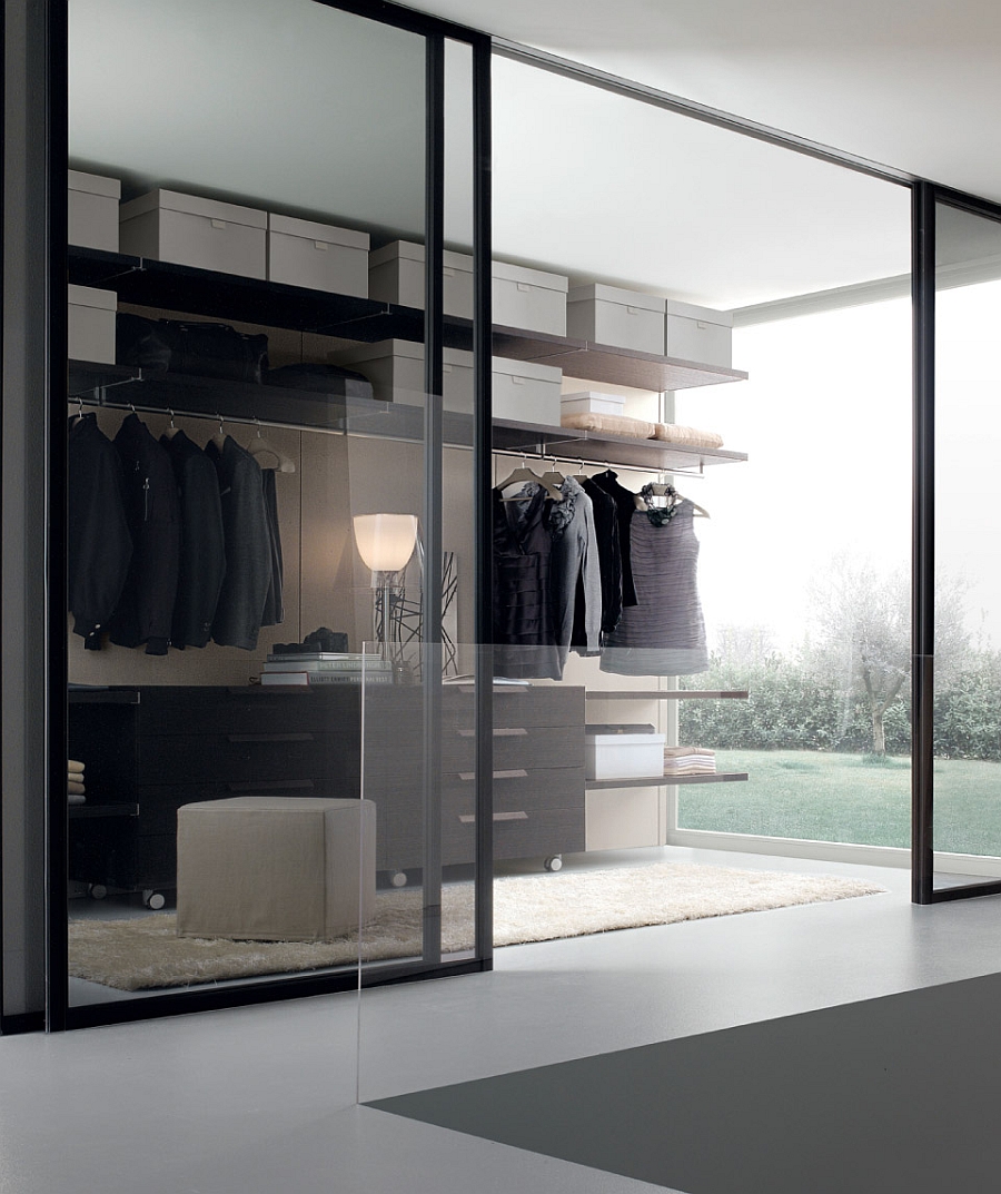 Дизайн интерьера гардеробной комнаты