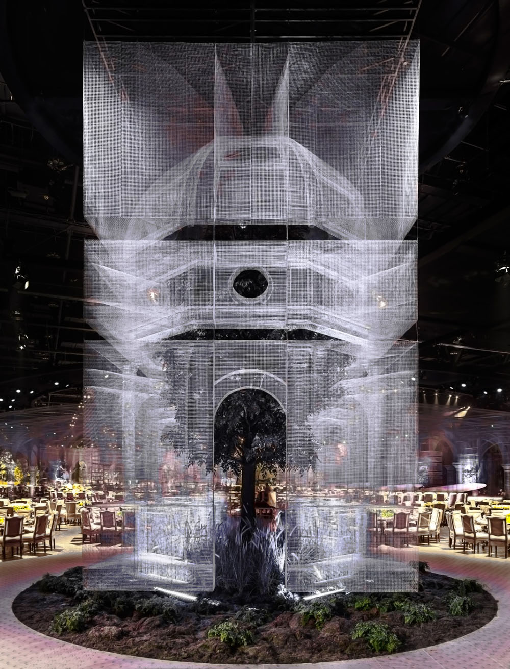 Архетип: архитектурная инсталляция из проволоки от Эдоардо Тресольди