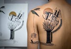 Сюрреалистические татуировки-иллюстрации от дизайнеров из Expanded Eye