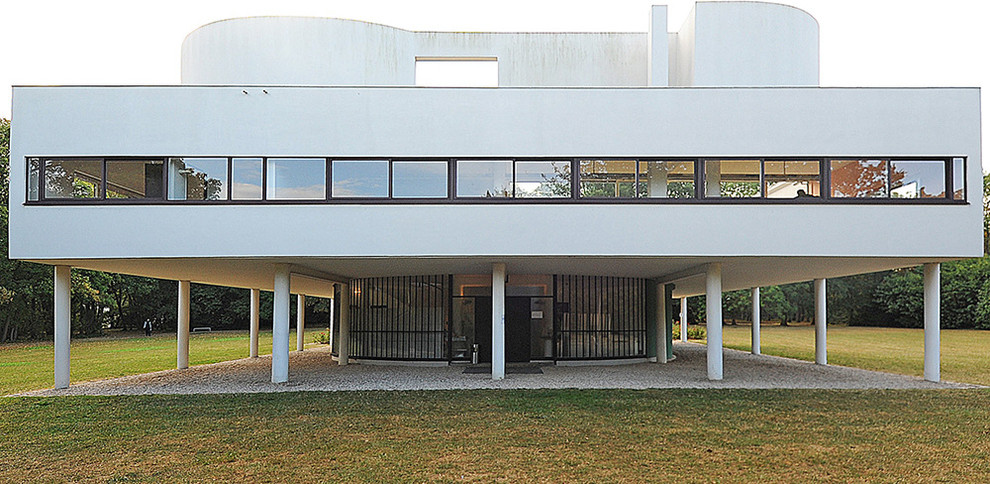Вилла Savoye от архитекторов Le Corbusier