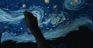 Гарип Ай: самая знаменитая картина мира «Звёздная ночь» воспроизведена в старинной технике Эбру