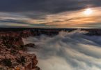 Природная имитация: полная инверсия облаков в Гранд-Каньоне