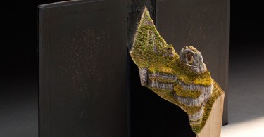 Гай Ларамэ: пейзажные скульптуры из старых фолиантов