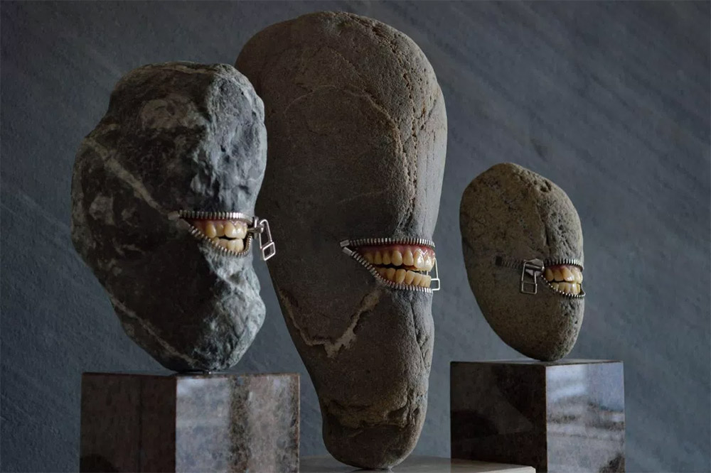 Хироши Ито: каменные скульптуры с сюрреалистическими сюрпризами