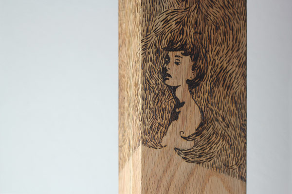 Рисунок на деревянной основе от LEBORED
