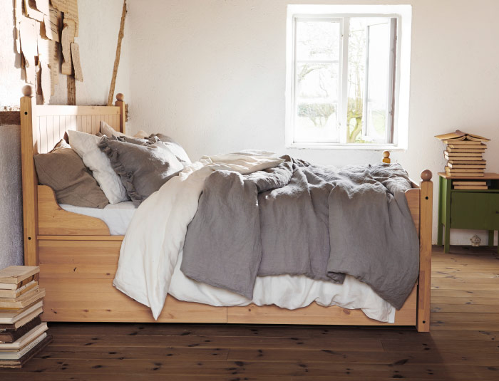 Уникальный дизайн интерьера спальни от Ikea