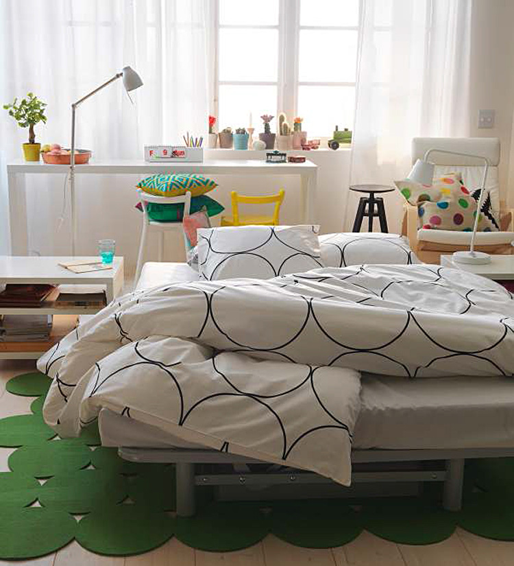 Головокружительный дизайн интерьера спальни от Ikea