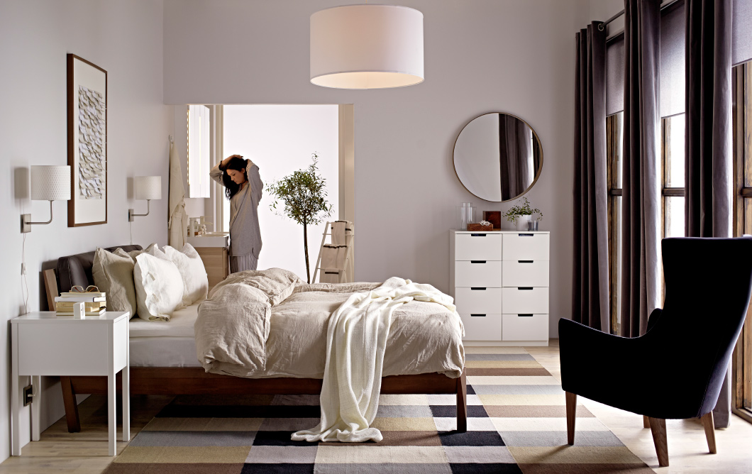 Чудный дизайн интерьера спальни от Ikea