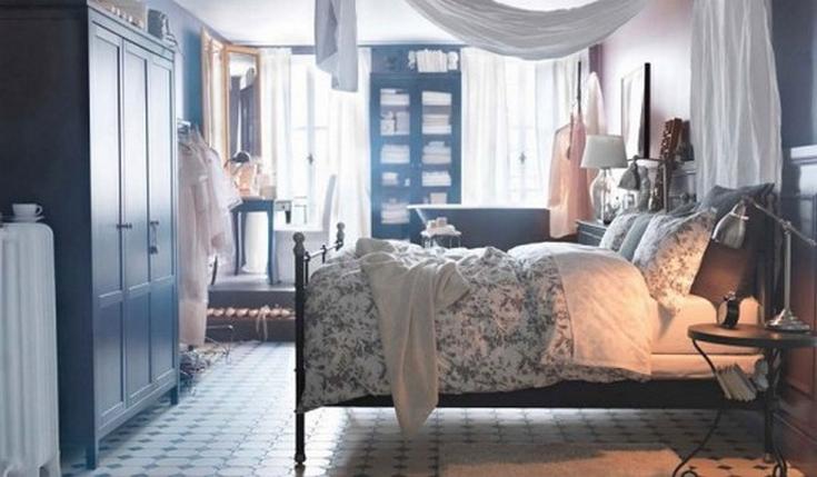 Необычный дизайн интерьера спальни от Ikea