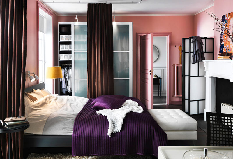 Шикарный дизайн интерьера спальни от Ikea
