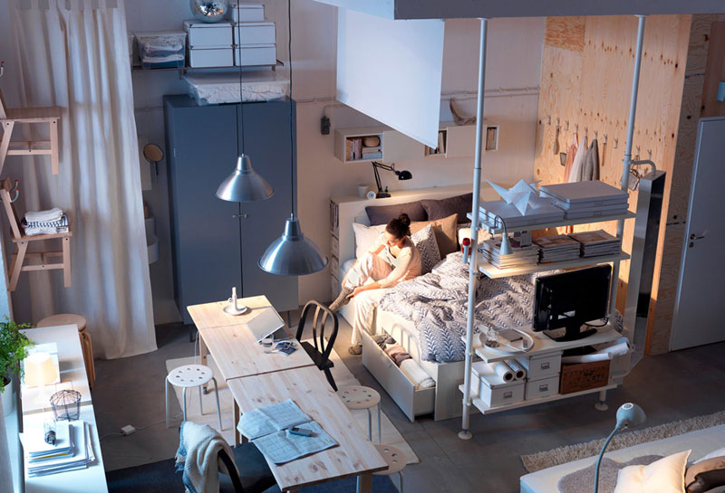 Хороший дизайн интерьера спальни от Ikea