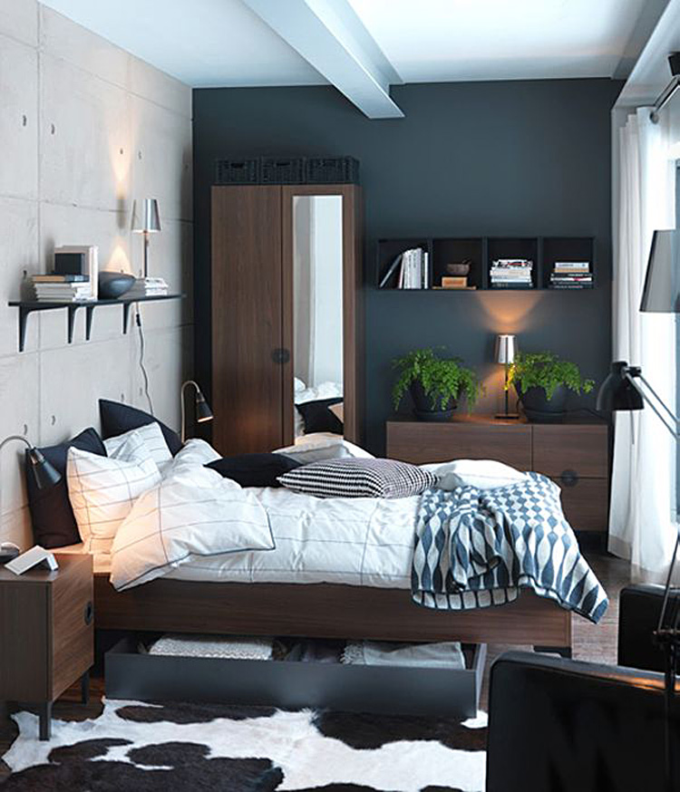 Красивый дизайн интерьера спальни от Ikea