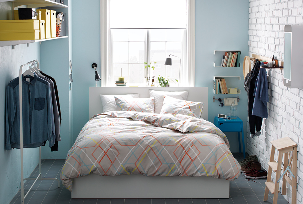 Уникальный дизайн интерьера спальни от Ikea
