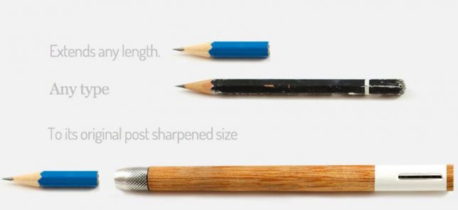 Держатель для карандаша удобен в использовании остатков карандашей