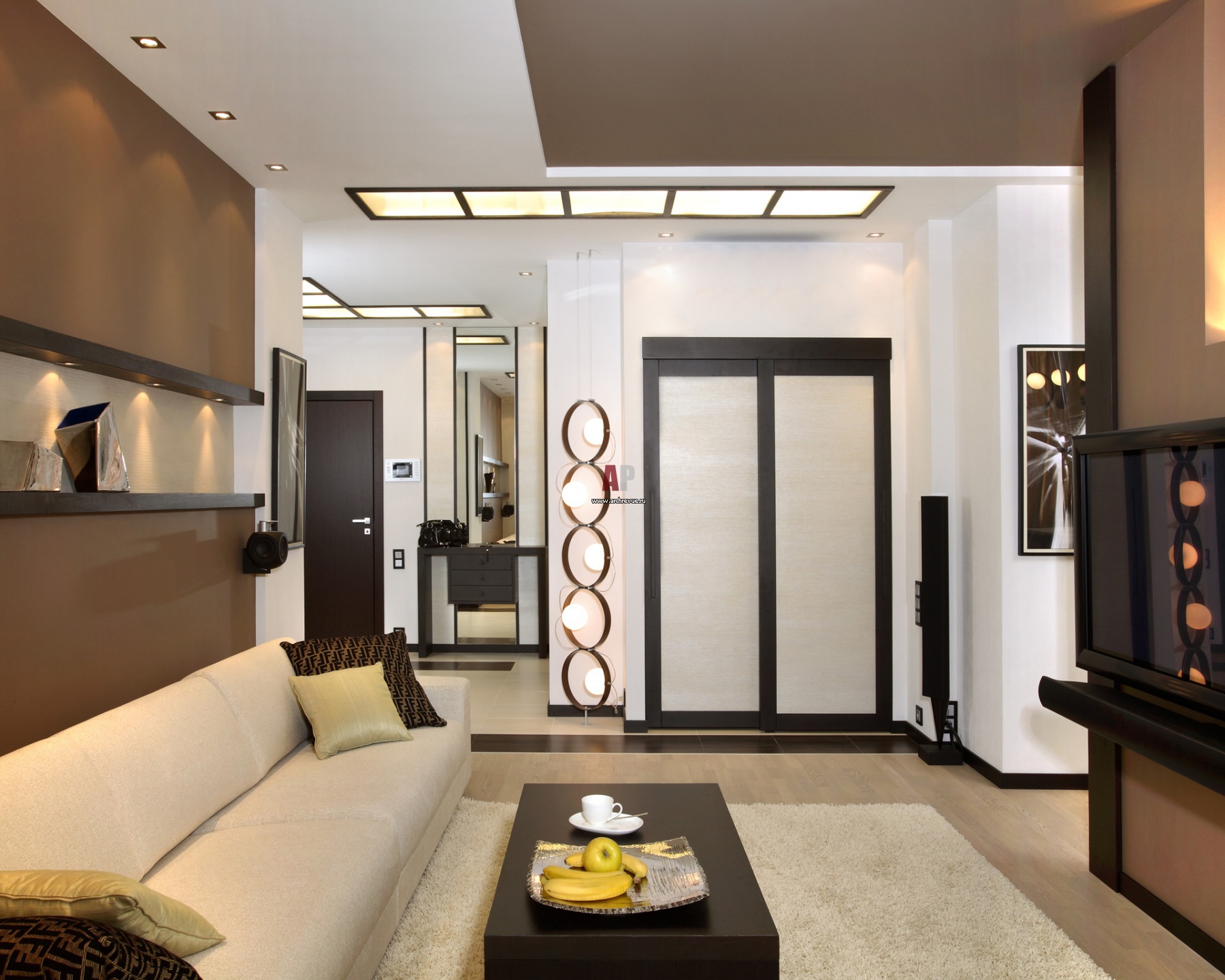 Прелестный дизайн интерьера помещения в японском стиле