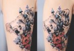 Иоанна Швирска: элегантные цветные тату с животными
