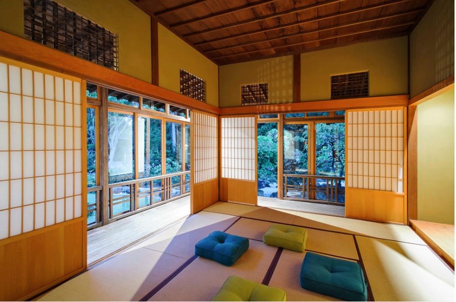 Оформление интерьера гостиной в японском стиле
