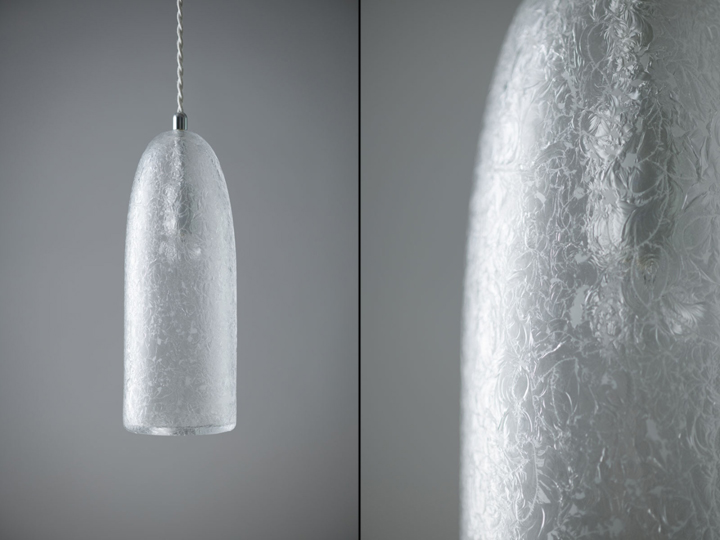 Необычные плафоны светильников из коллекции Tree Frost от Mikiya Kobayashi and Kohei Glass Studio