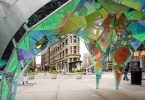 Креативный дизайн инсталляции на улице Нью-Йорка
